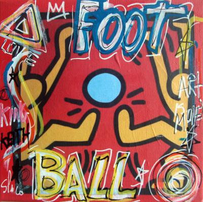 SPACO - Football Haring, 2022 - Acrylique sur toile 2