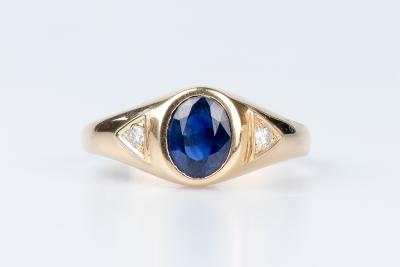Bague en or jaune 18 carats 2