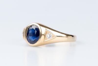Bague en or jaune 18 carats 2