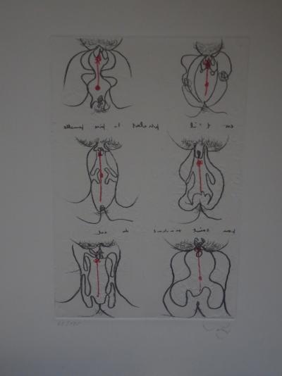 Roberto MATTA - Cri Oval, 1971 - Aquatinte signée au crayon 2