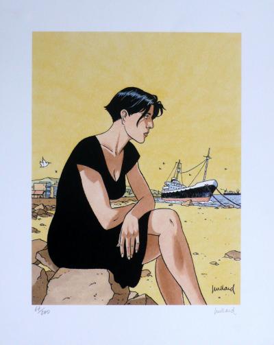 André JUILLARD - Lena assise - Impression aux encres 2