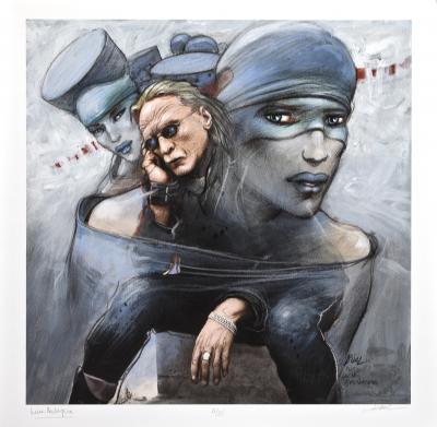 Enki BILAL - Christophe - Estampe pigmentaire signée et numérotée 2