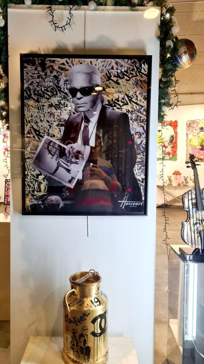 Brain Roy x Studio Harcourt - Karl Lagerfeld Gold - Digigraphie signée 2