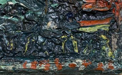 André COTTAVOZ - Canal à Venise, 1983 - Huile sur panneau signée 2