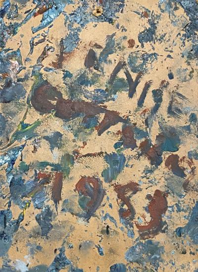 André COTTAVOZ - Canal à Venise, 1983 - Huile sur panneau signée 2