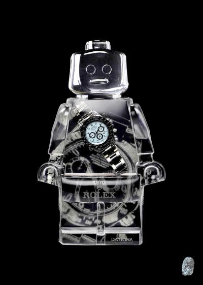 Vincent SABATIER - Rolex Daytona Silver Blue, 2021 - Impression giclée signée et numérotée 2