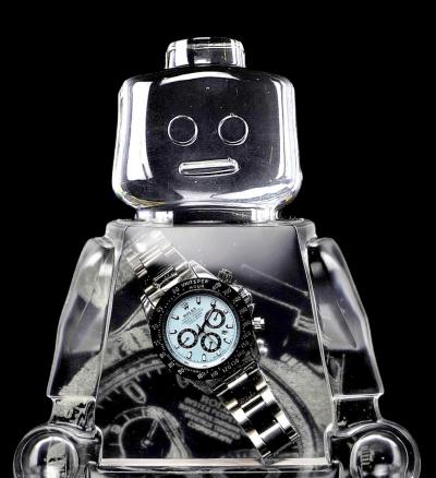 Vincent SABATIER - Rolex Daytona Silver Blue, 2021 - Impression giclée signée et numérotée 2