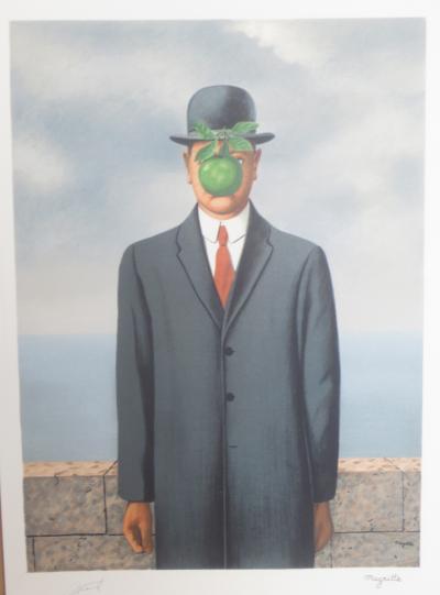 MAGRITTE René (d’après) - Le fils de l’homme - Lithographie 2
