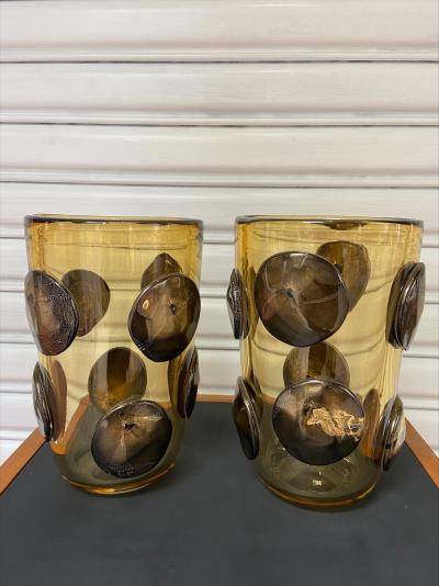 Alberto Donà - Paire de vases en verre de Murano, 1980 2