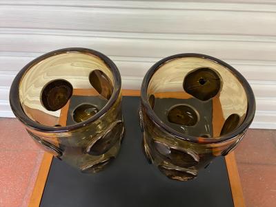 Alberto Donà - Paire de vases en verre de Murano, 1980 2