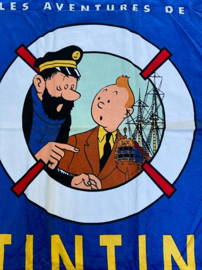 Tintin beach towel, c.1990 2