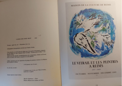 Marc CHAGALL - Ange sur fond bleu, 1969 - Lithographie 2
