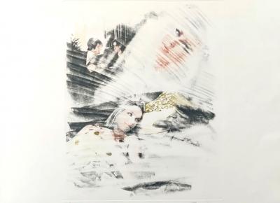 Mimmo ROTELLA - Sans titre - Aquatinte signée au crayon 2