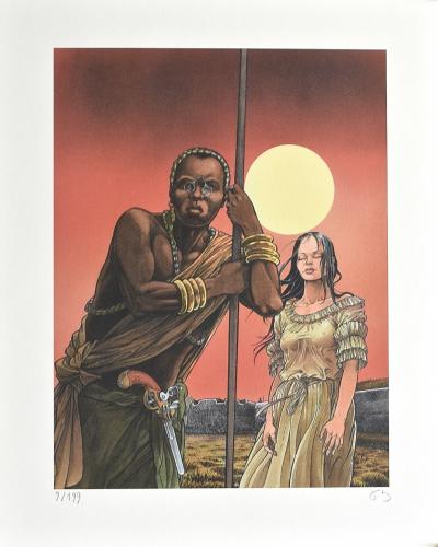 François Bourgeon - Le comptoir de Juda - Affiche signée et numérotée 2