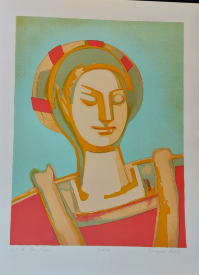 Françoise GILOT - Lucrèce, 1992 -  Lithographie originale en couleurs signée au crayon 2