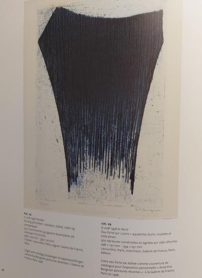 Anna-Eva Bergman,  G 20B-1958 Le Nord (1958)  Gravure originale signée et numérotée au crayon par l'artiste 2