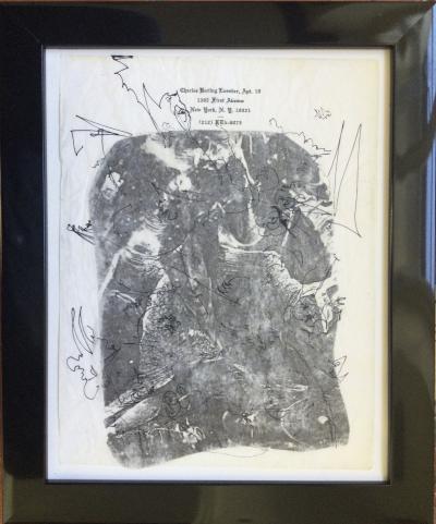 Charles Keeling LASSITER - Portrait, vers 1980 - Technique mixte signée 2