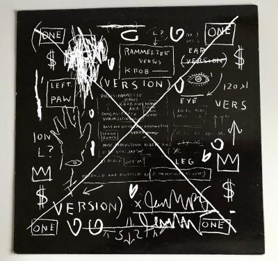 Jean-Michel BASQUIAT (d’après) Rammellzee vs K-Rob - Beat Bop  Impression offset sur pochette de disque 2