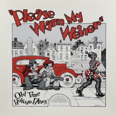 Robert CRUMB - Please warm my Weiner - Sérigraphie numérotée 2