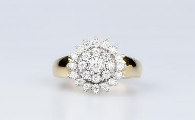 Bague choux en or jaune 18 carats 2