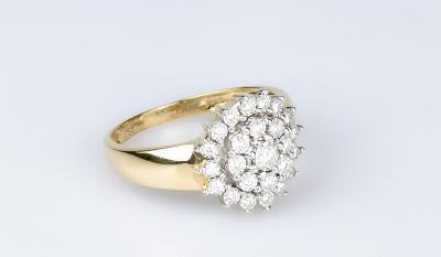 Bague choux en or jaune 18 carats 2