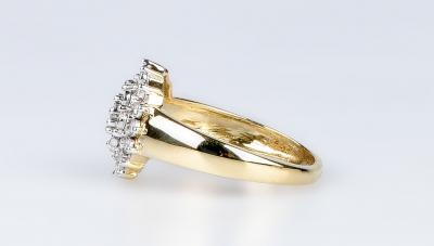 Bague choux en or jaune 18 carats 2