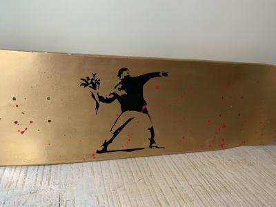 Rose - Révolution - Technique mixte sur bois 2