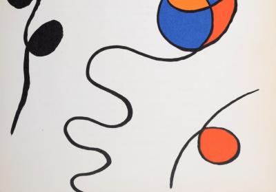 Alexander CALDER - Composition abstraite (F), 1968 - Lithographie originale en couleurs 2