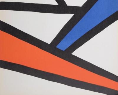 Alexander CALDER - Abstract composition (D), 1968 - Original lithograph in colors 2