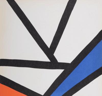 Alexander CALDER - Abstract composition (D), 1968 - Original lithograph in colors 2