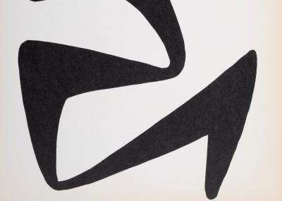 Alexander CALDER - Abstract composition (E), 1968  - Original lithograph in colors 2