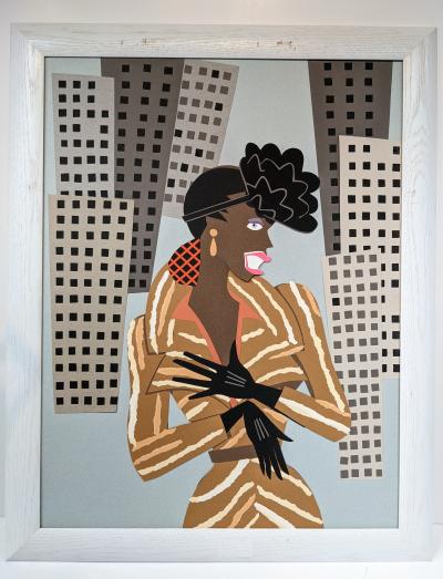 Michael ROBERTS - New York élégance, c. 1990 - Papier découpé 2
