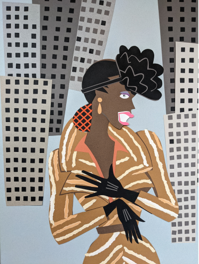 Michael ROBERTS - New York élégance, c. 1990 - Papier découpé 2