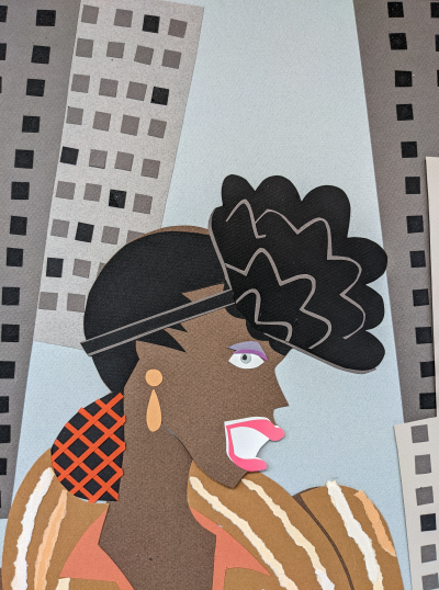 Michael ROBERTS - New York élégance, c. 1990 - Papier découpé 2