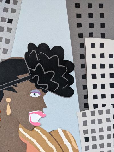 Michael ROBERTS - New York élégance, c. 1990 - Papier découpé 2