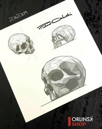 Richard Orlinski - SKULL Spirit (Gun Edition) - Tête de mort 2