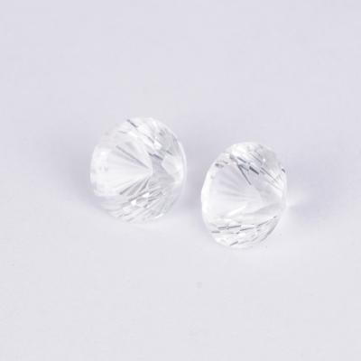 5,35 carats. Paire de Topazes Blanches 2