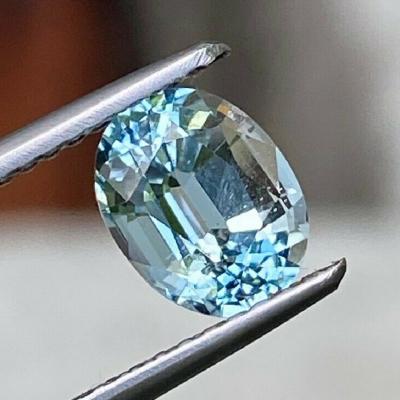 1,24 ct. Aigue-marine bleue naturelle 2