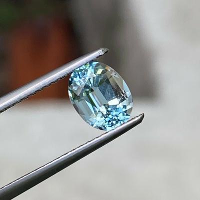 1,24 ct. Aigue-marine bleue naturelle 2