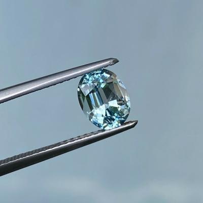 1,24 ct. Aigue-marine bleue naturelle 2