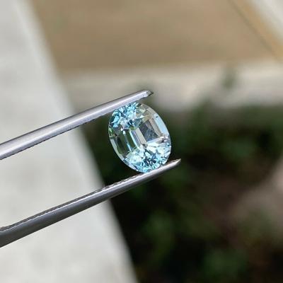 1,24 ct. Aigue-marine bleue naturelle 2