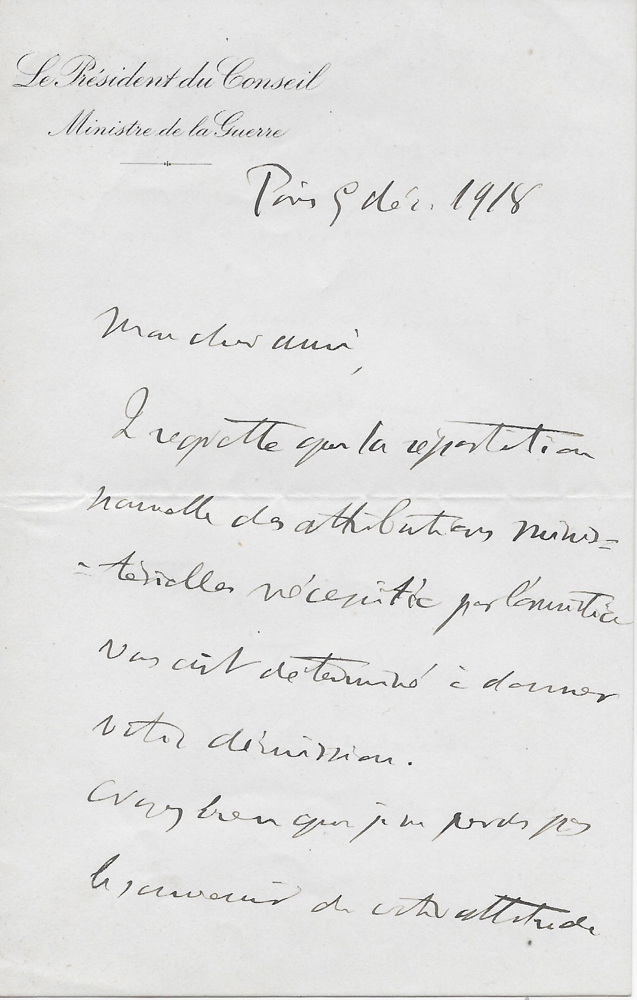 Georges Clemenceau Signature