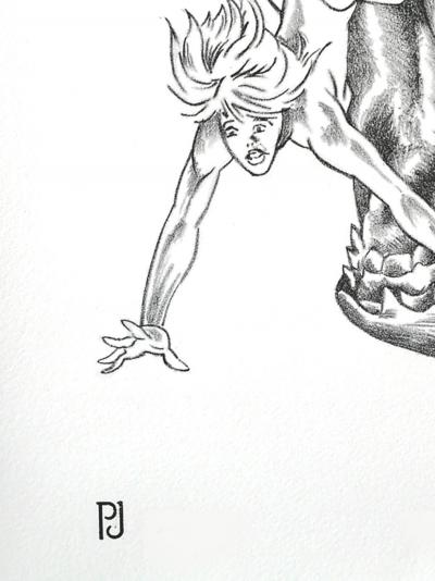 Pierre JACOB - JAWS B - 2022, épreuve Lithographique 2