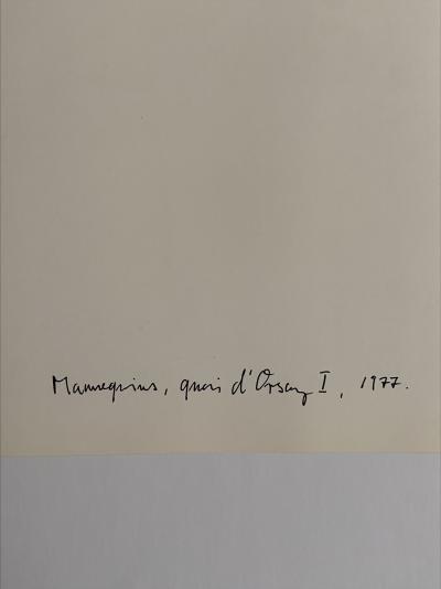 Helmut Newton - Mannequin, Quai d’Orsay I, 1977 - Photo-lithographie 2