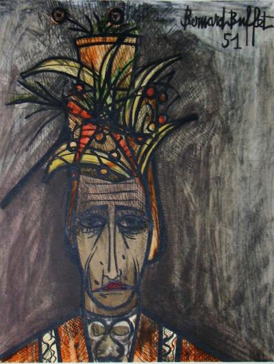 Bernard BUFFET (d'après) - Carnaval, 1960 - Lithographie au pochoir 2