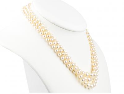 Collier perles de culture en chute 2