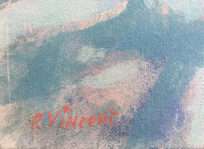 Pierre VINCENT - Icebergs, vers 1990 - Huile sur toile signée 2