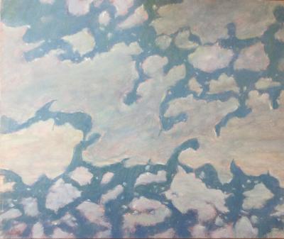 Pierre VINCENT - Icebergs, vers 1990 - Huile sur toile signée 2