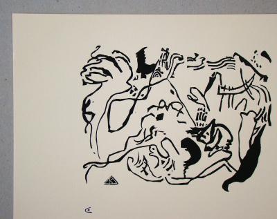 Vassily KANDINSKY - Jüngster Tag / Jour du Jugement dernier, 1911 / 75 - Gravure sur bois originale monogrammée 2