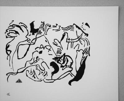 Vassily KANDINSKY - Jüngster Tag / Jour du Jugement dernier, 1911 / 75 - Gravure sur bois originale monogrammée 2